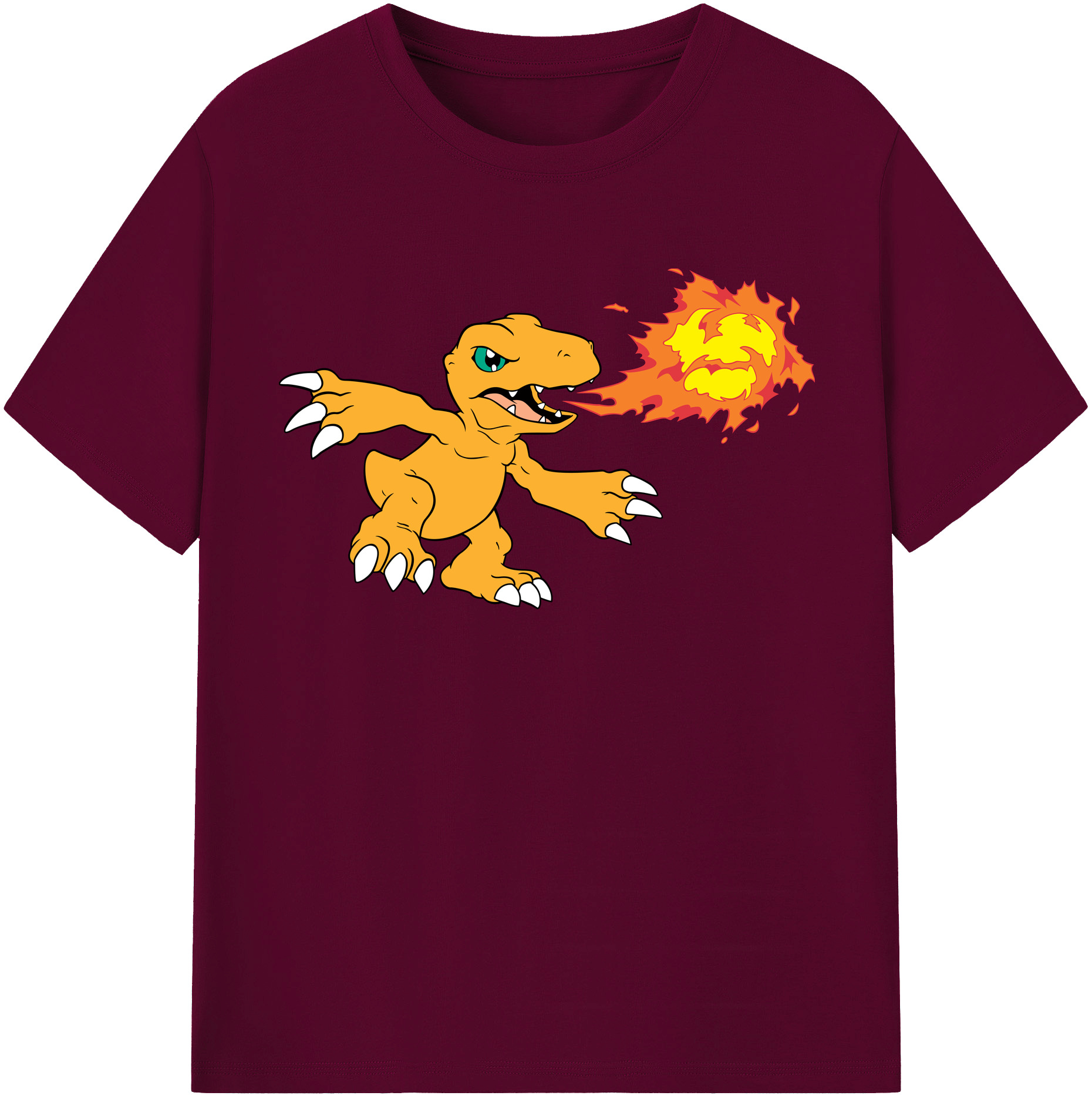 （画像用） Digimon デジタルモンスター/デジモン レディースカジュアルプリントTシャツ（綿100％）